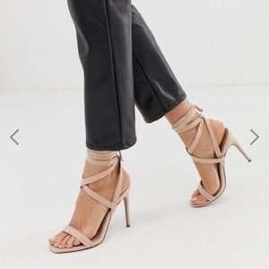 ASOS DESIGN Hollis barely there heeled sandals